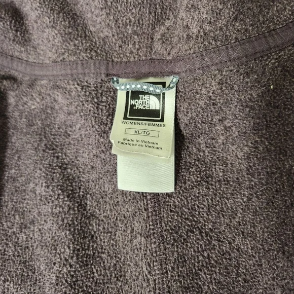Northface Purple Fleece Zip Up XL - Picture 5 of 7